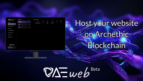 AEWeb : Decentralized web-hosting on Archethic Blockchain